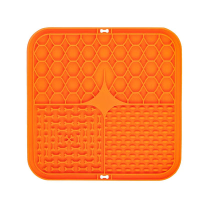 Pet Lick Silicone Mat for Dogs Pet Slow Food Plate Dog Bathing Distraction Silicone Dog Sucker Food Training Dog Feeder Supplies