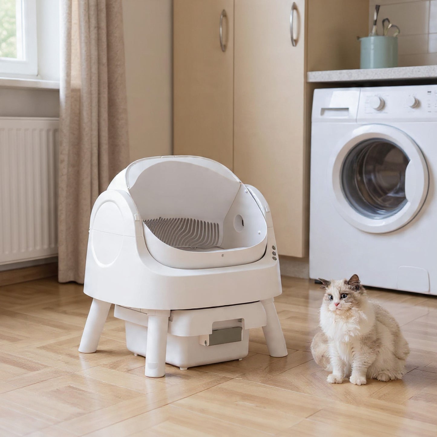 Self-Cleaning Cat Litter Box